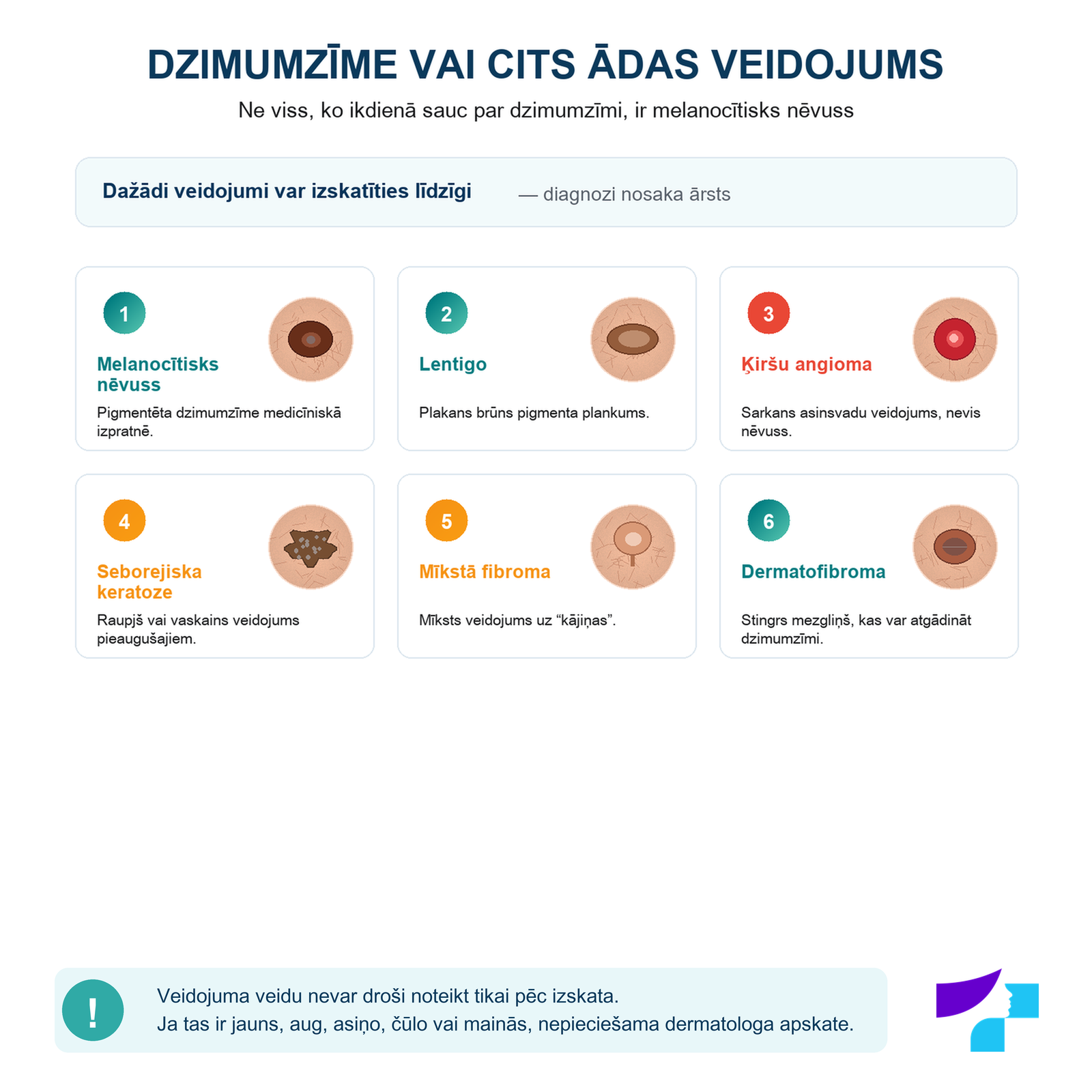 Dzimumzīme vai cits ādas veidojums