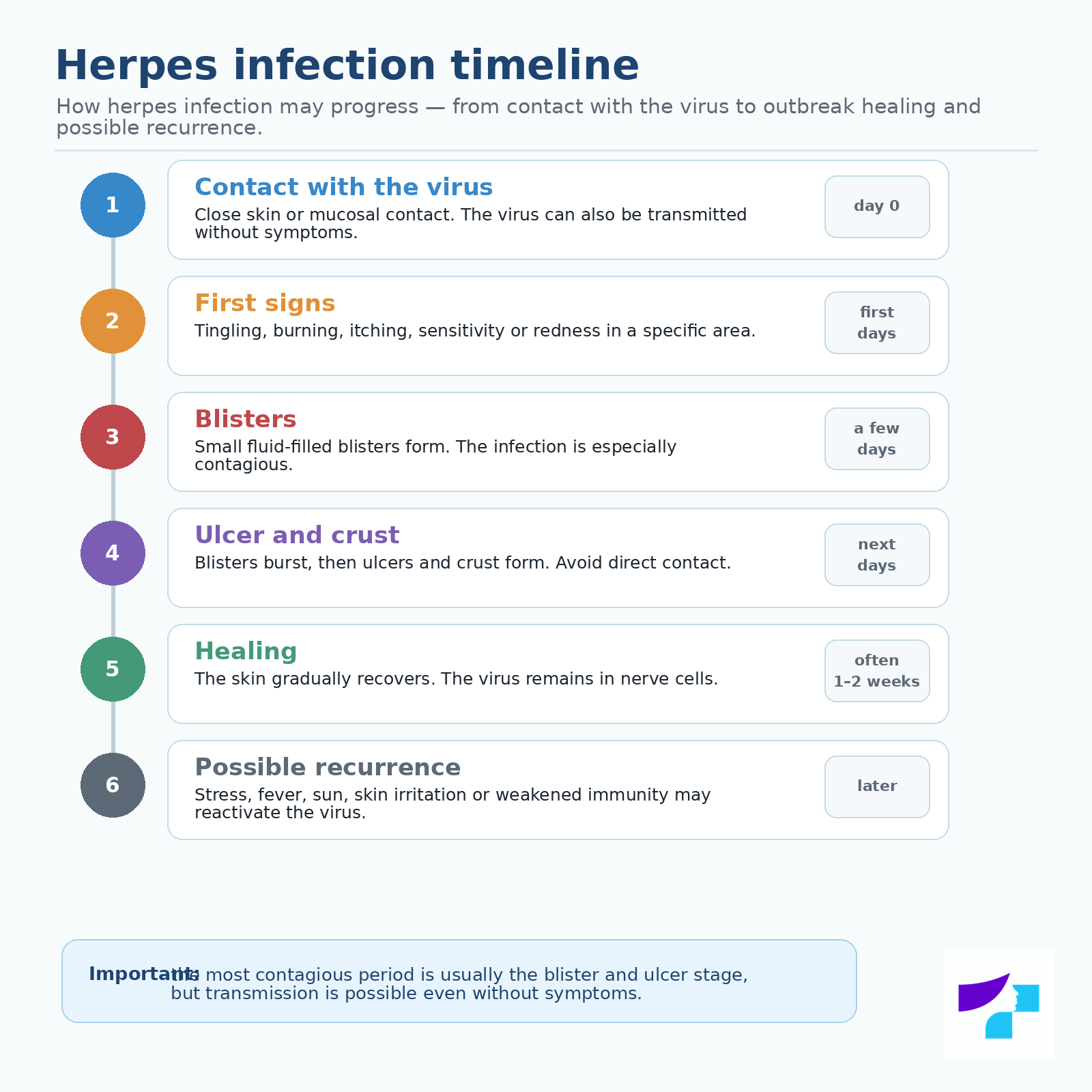 Herpes infection timeline Herpes infection timeline