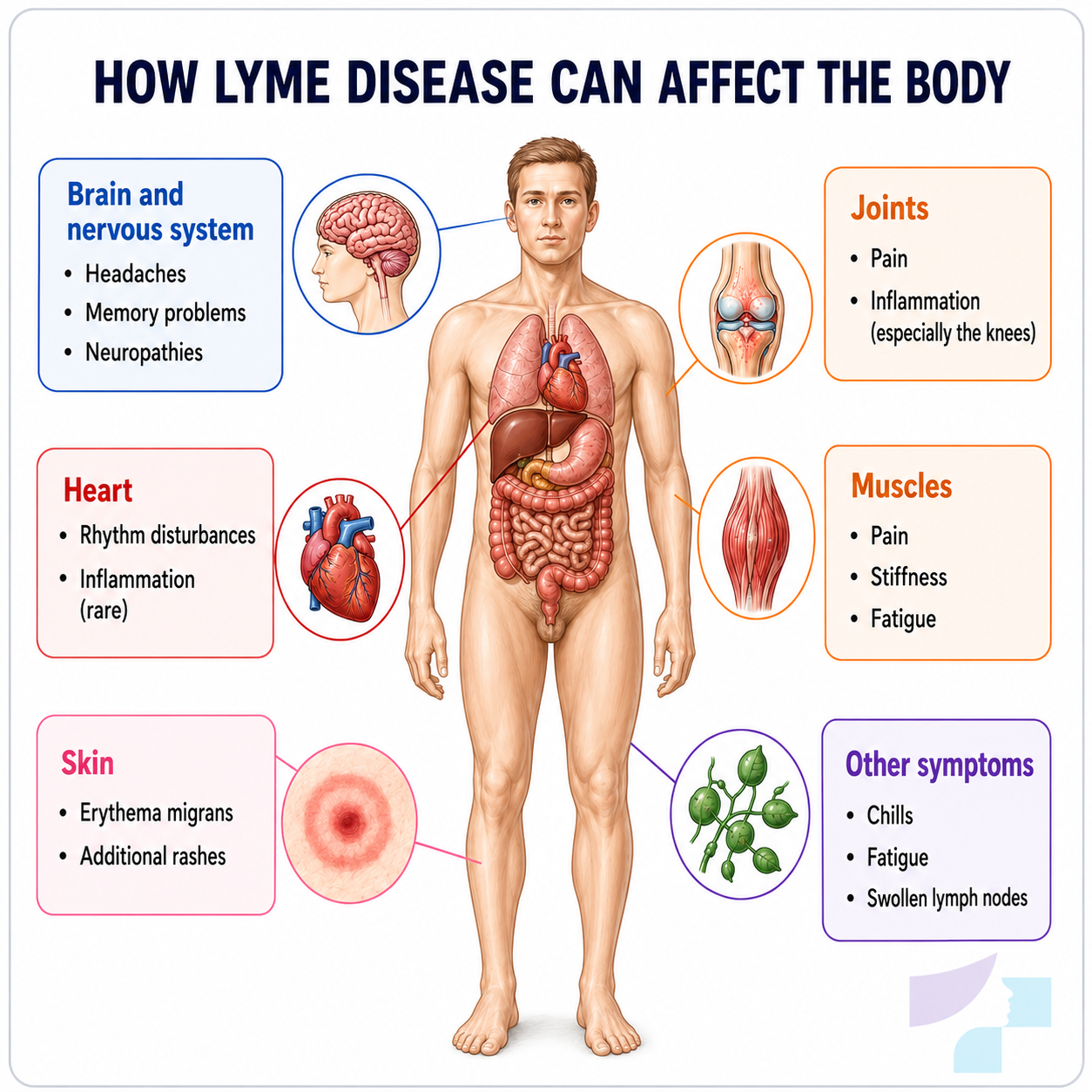 Impact of Lyme disease on the body