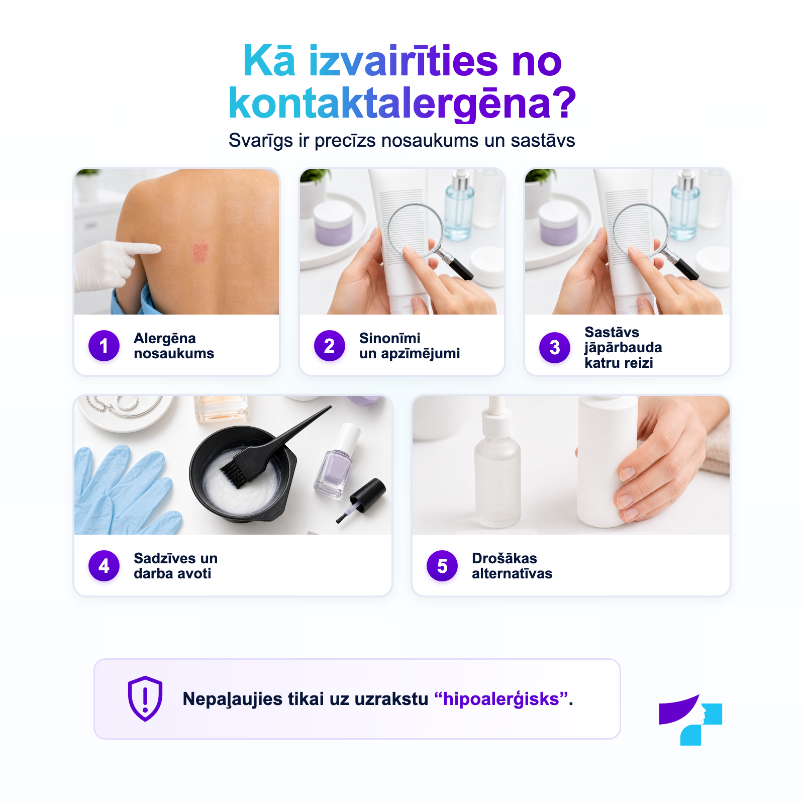Kā izvairīties no noteiktā kontaktalergēna Kā izvairīties no kontaktalergēna: sinonīmi, produktu sastāva pārbaude un drošākas alternatīvas