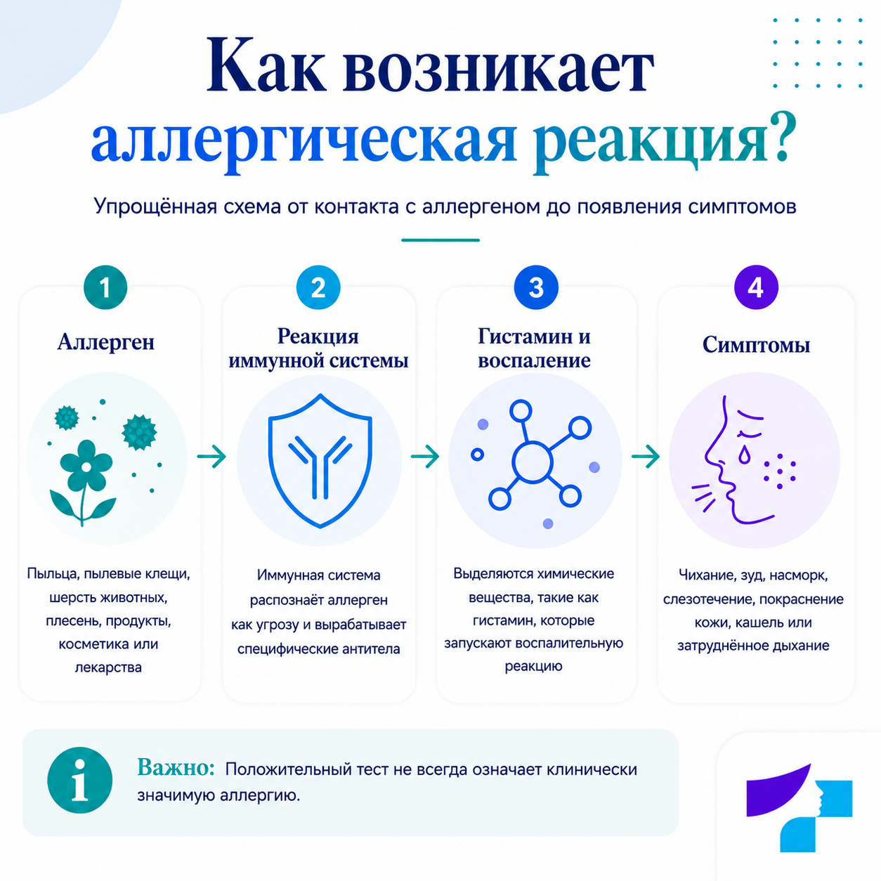 Как возникает аллергическая реакция Как возникает аллергическая реакция: аллерген, реакция иммунной системы, гистамин и симптомы