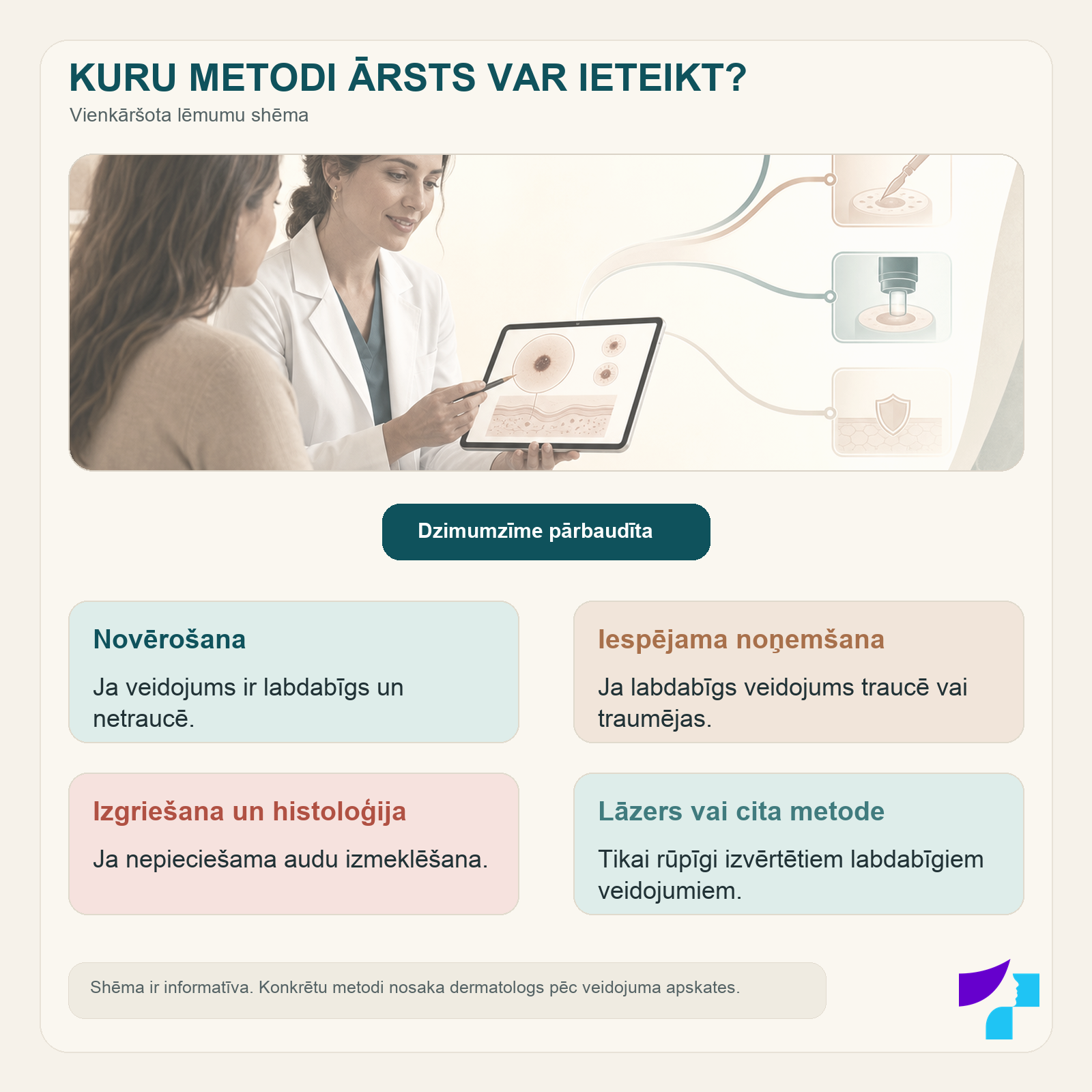 Kuru dzimumzīmes noņemšanas metodi ārsts var ieteikt