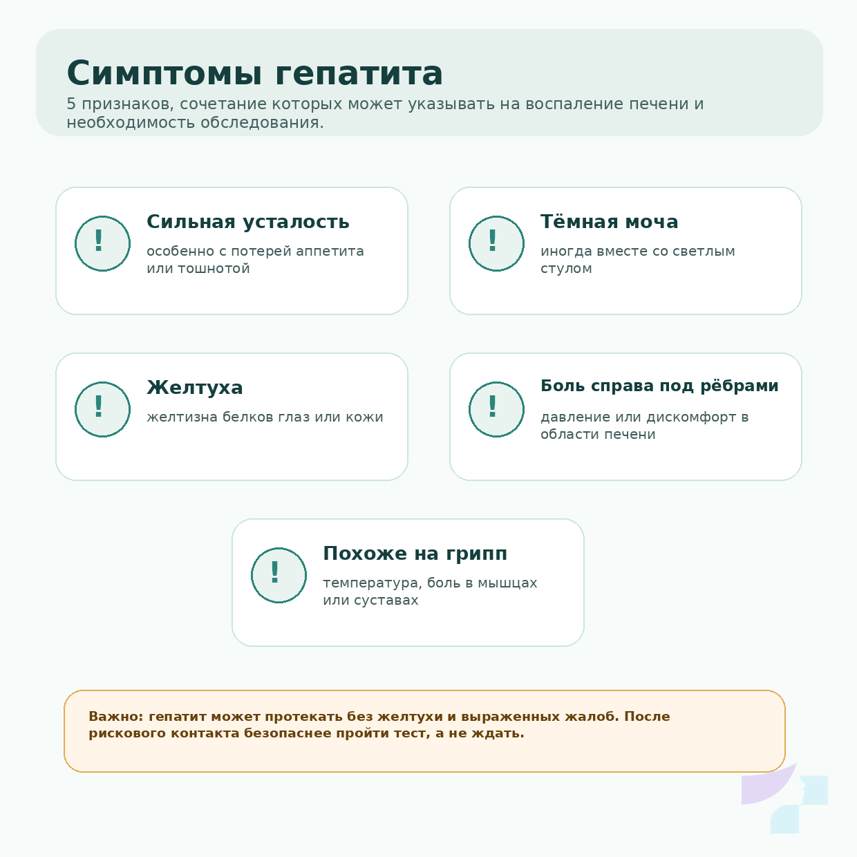 Симптомы гепатита