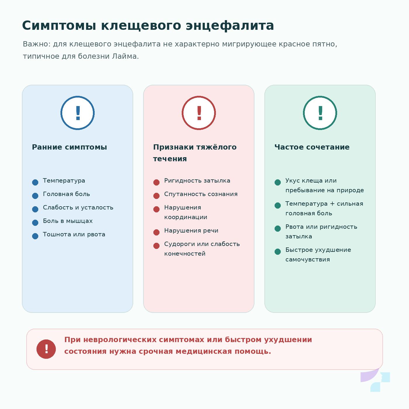 Симптомы клещевого энцефалита