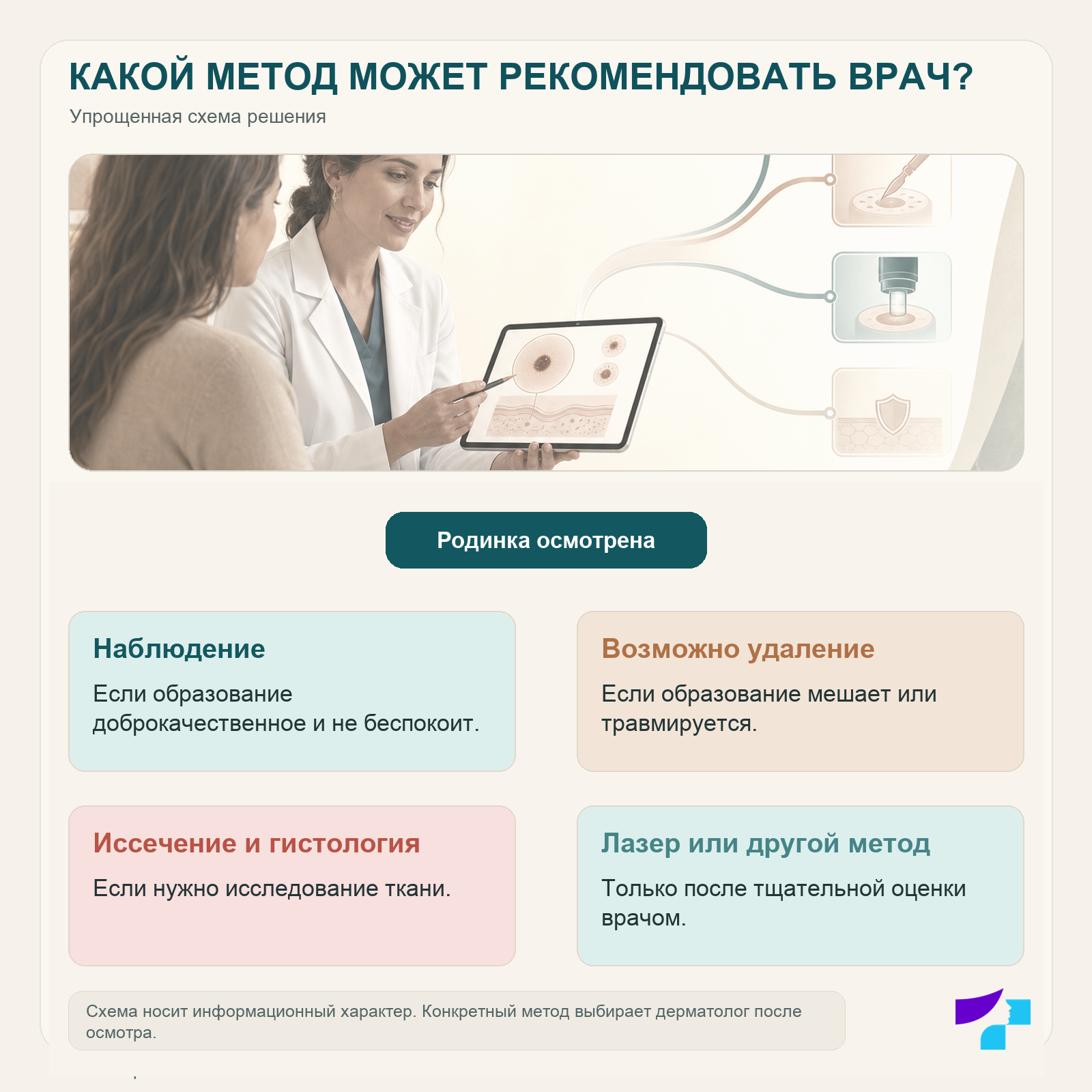 Какой метод удаления родинки может рекомендовать врач Какой метод удаления родинки может рекомендовать врач