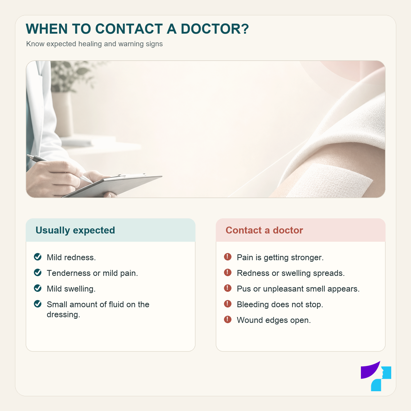 When to contact a doctor after mole removal